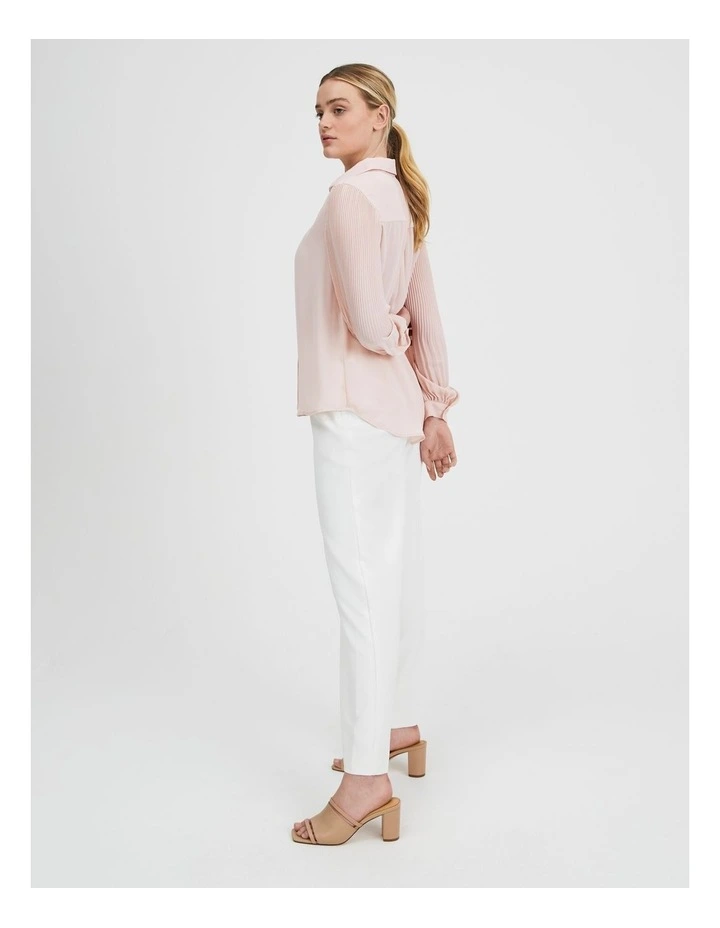 Blouson Pleat Long Sleeve Shirt image 2
