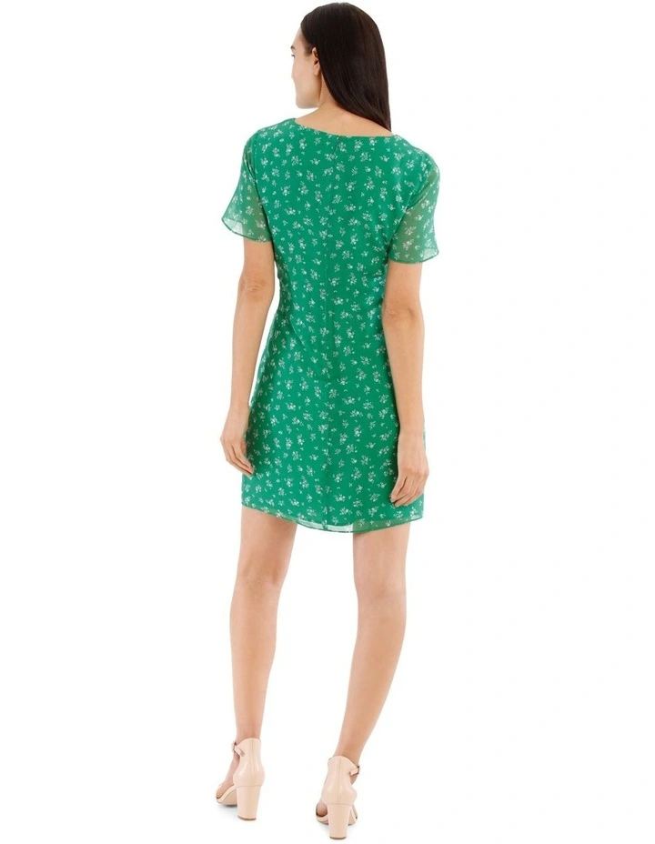 Tie Front Chiffon Dress image 3