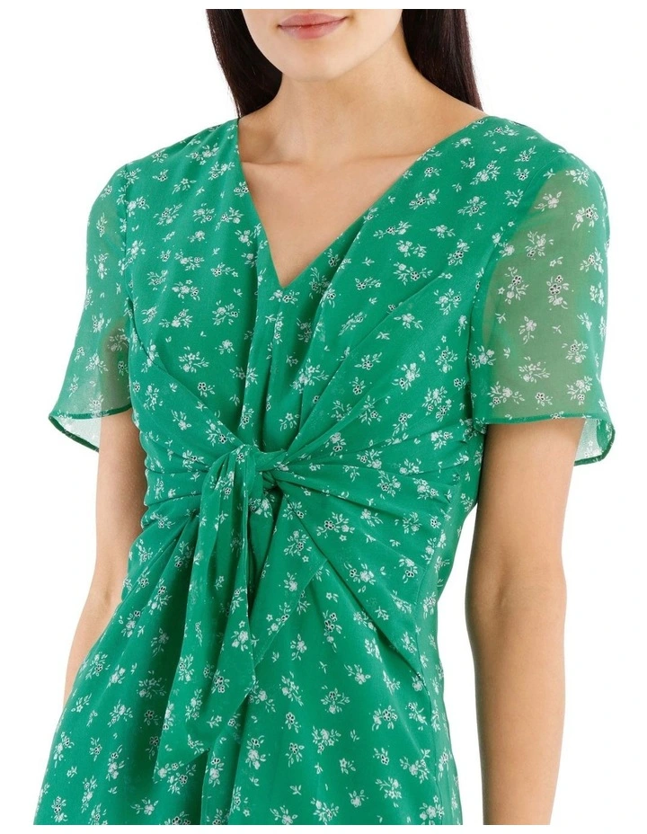 Tie Front Chiffon Dress image 4