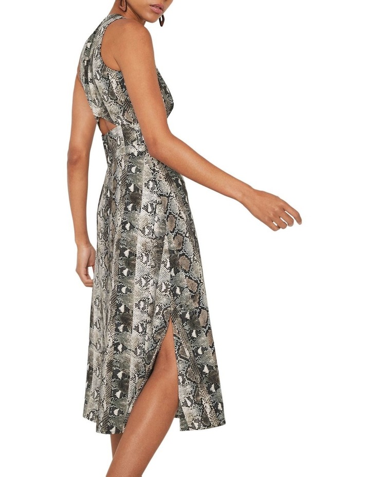 warehouse snake print shirt dress
