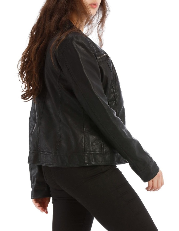 only bandit faux leather jacket