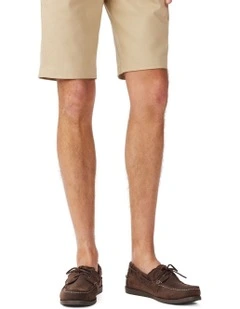 Islet Moccasin Boat Shoes in Bark