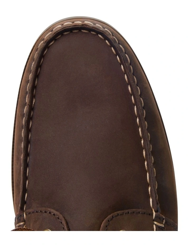 Islet Moccasin Boat Shoes in Bark image 5