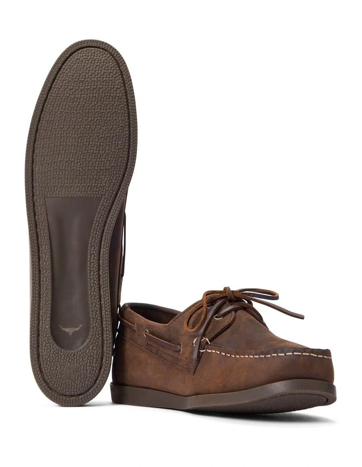 Islet Moccasin Boat Shoes in Bark image 6