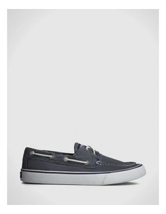 Boat Shoe in Washed Navy