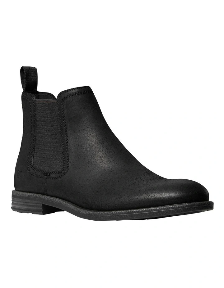Saxon Boot in Black Oil Suede image 2