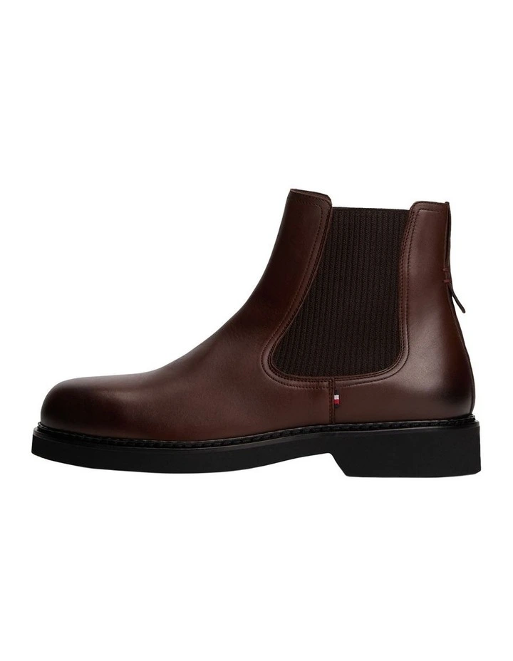 Lightweight Leather Chelsea Boots in Brown image 4