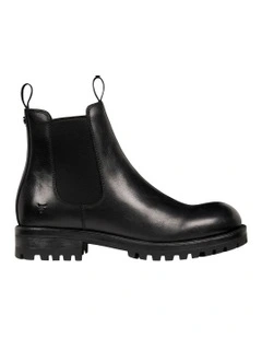 Walker Boots in Black Leather