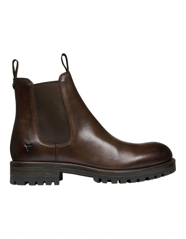 Walker Boots in Marron Brown Leather image 1