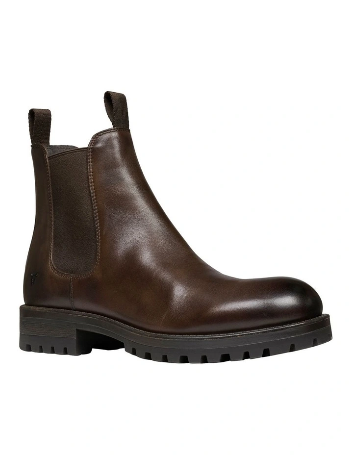 Walker Boots in Marron Brown Leather image 2