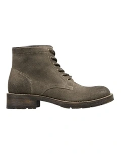 Garner Boots in Dark Stone Suede