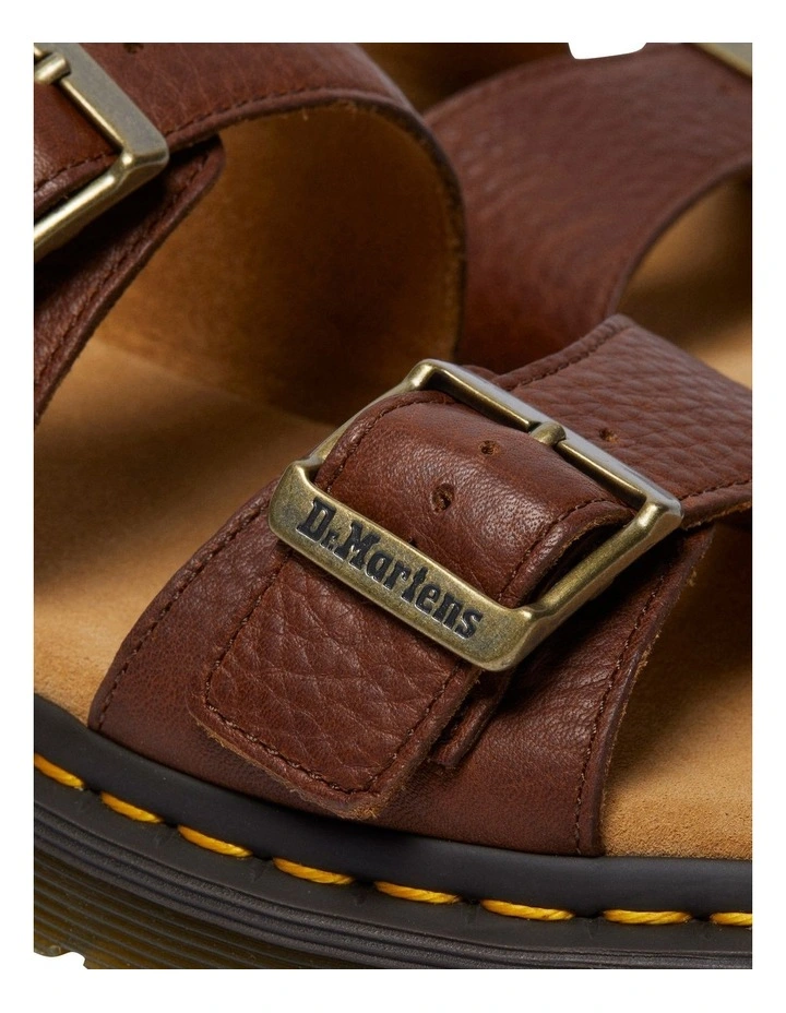 Josef Slide Sandals in Brown image 2