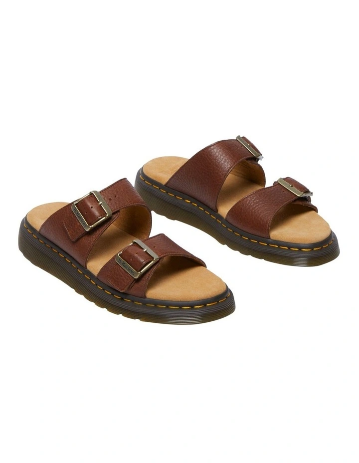 Josef Slide Sandals in Brown image 3
