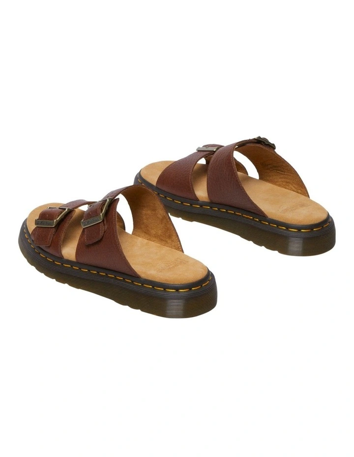 Josef Slide Sandals in Brown image 4