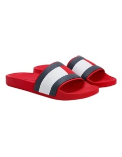 Flag Pool Slides Primary Red