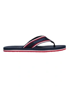 Monotype Logo Flip-Flops in Blue