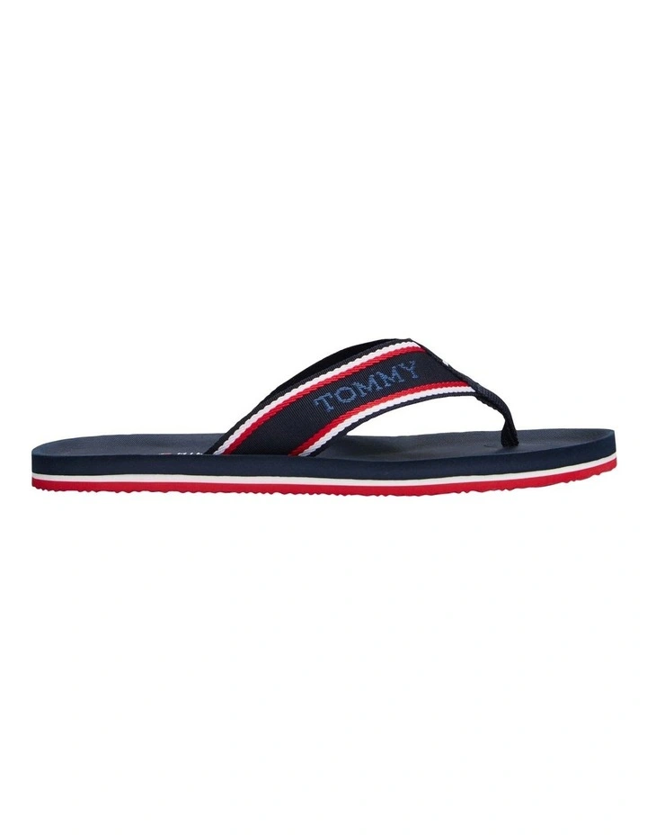 Monotype Logo Flip-Flops in Blue image 1