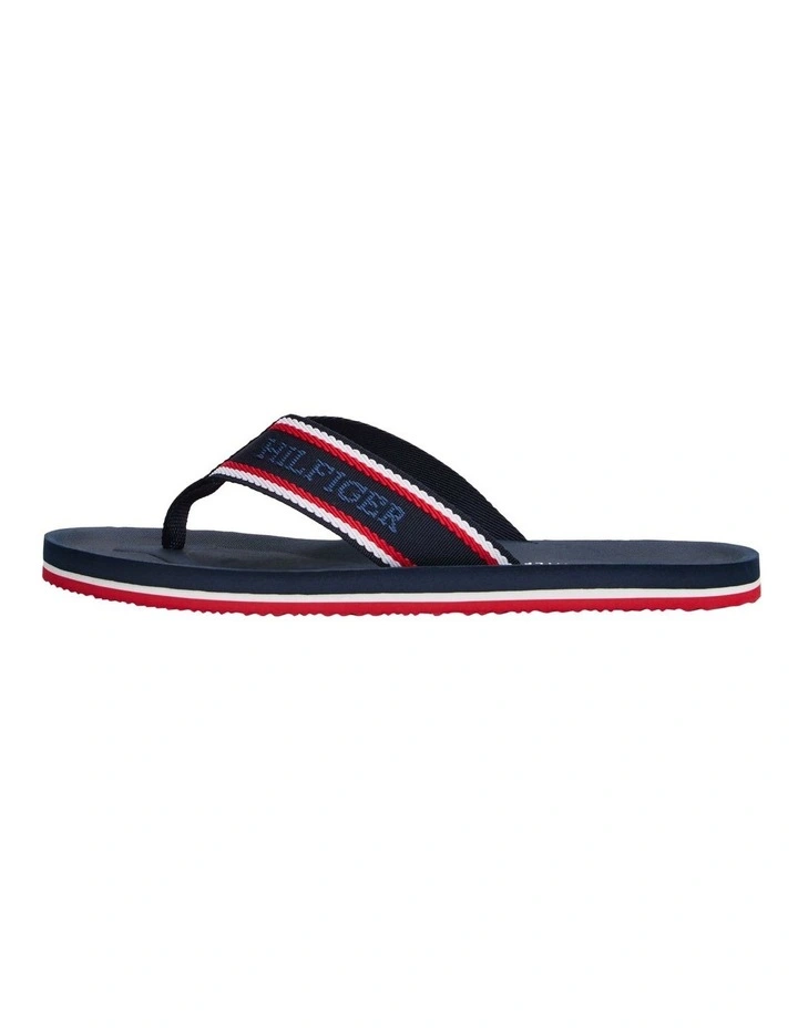 Monotype Logo Flip-Flops in Blue image 4