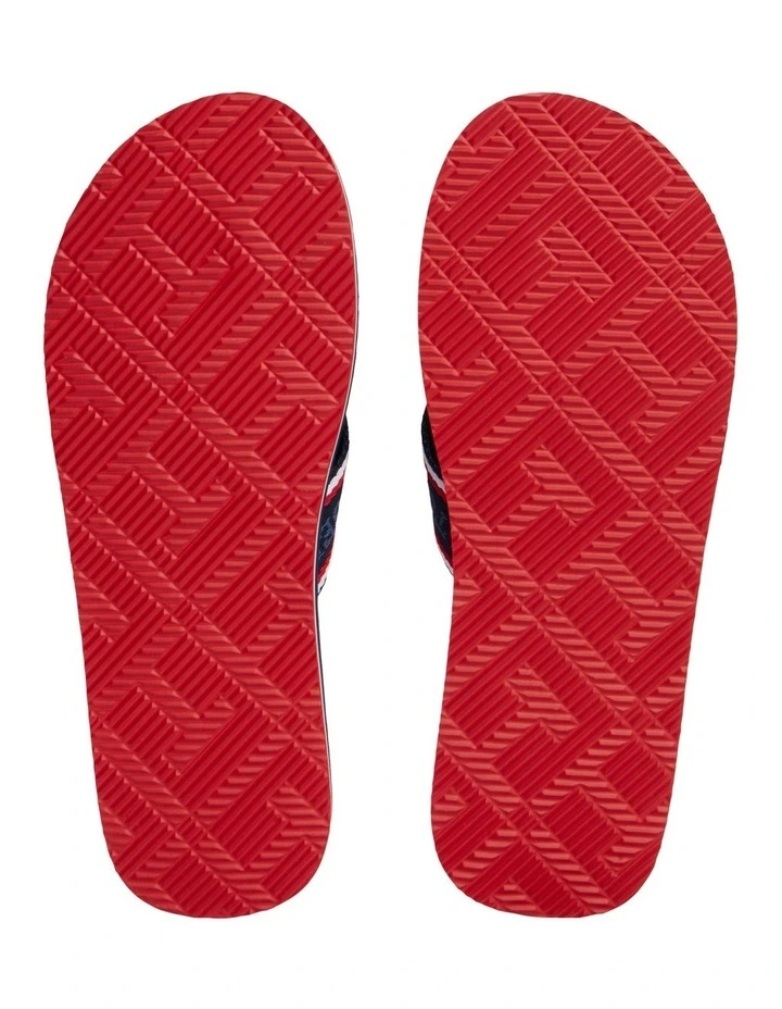 Monotype Logo Flip-Flops in Blue image 5