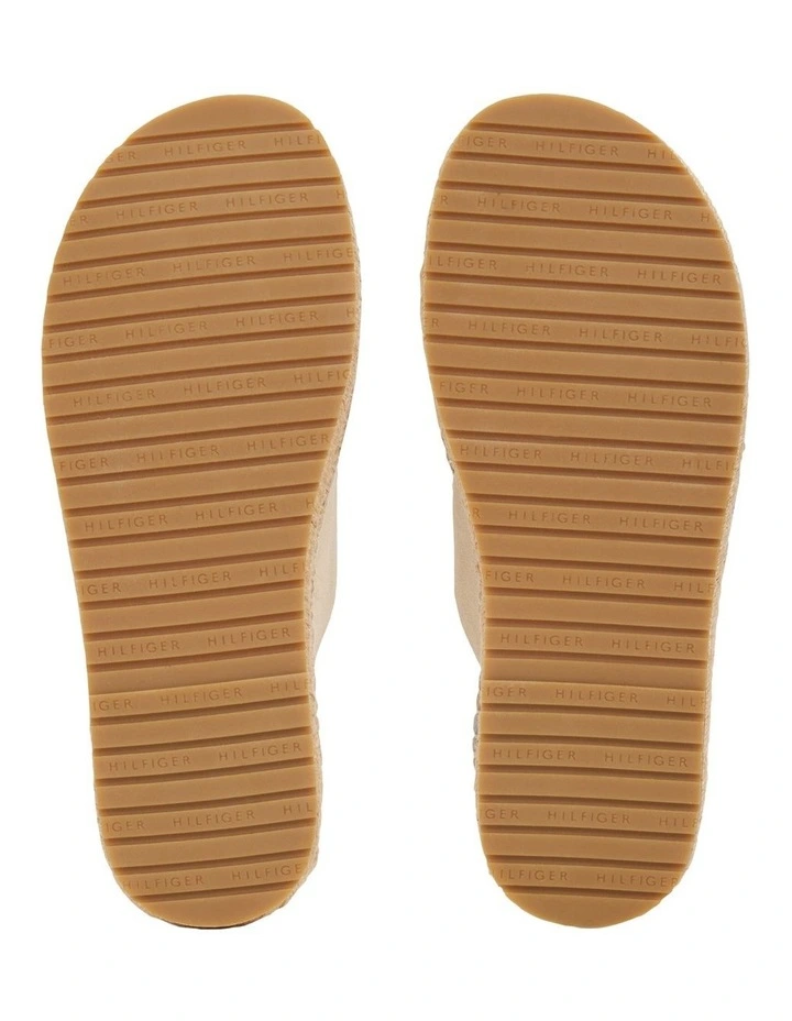 Flex Jute Suede Sandal Slides in Beige image 4