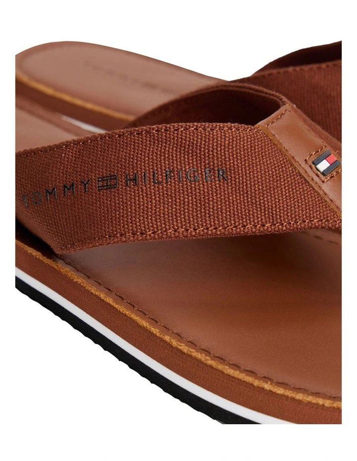 Warren Leather Beach Slides in Winter Cognac image 7