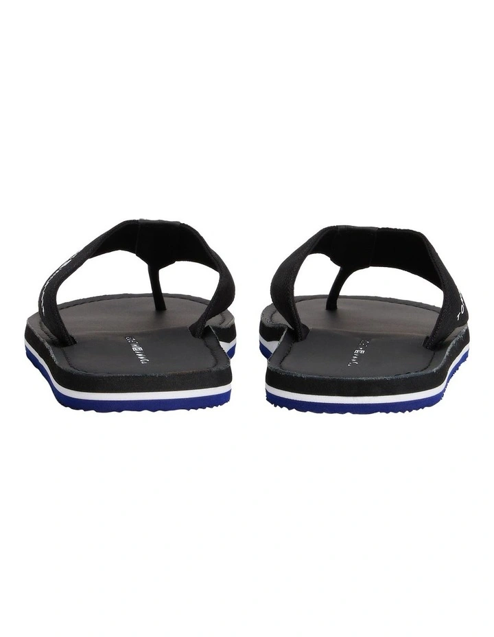 Warren Leather Beach Slides in Black image 7