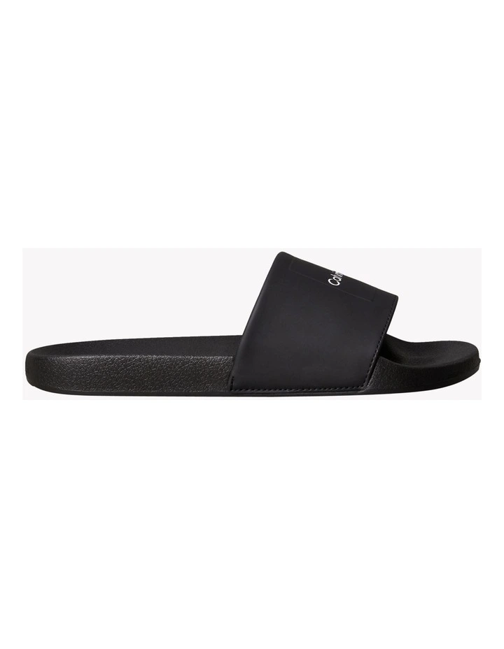 Pool Slide Square Sandal in Black image 1