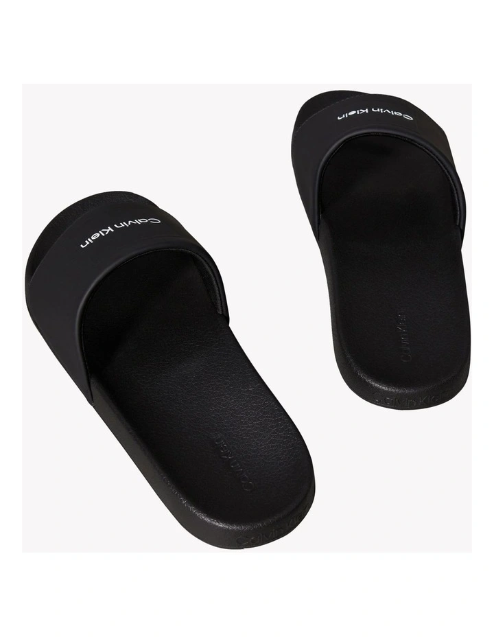 Pool Slide Square Sandal in Black image 3