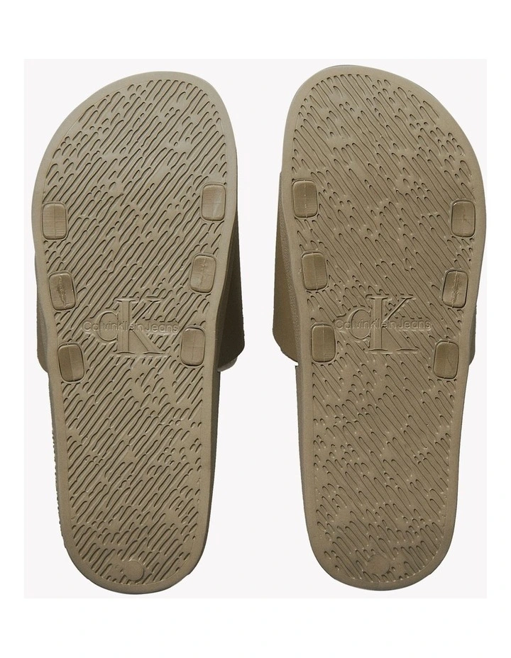 Slide Rubber Neoprn Sandal in Mermaid/Eggshell image 3