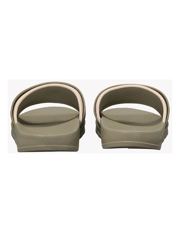 Slide Rubber Neoprn Sandal in Mermaid/Eggshell image 5