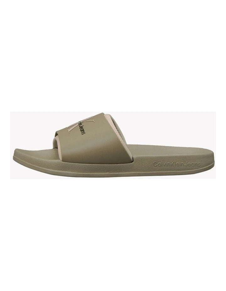 Slide Rubber Neoprn Sandal in Mermaid/Eggshell image 7
