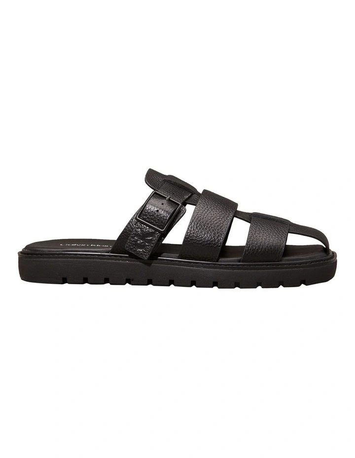 Fisherman Sandal in Triple Black image 1