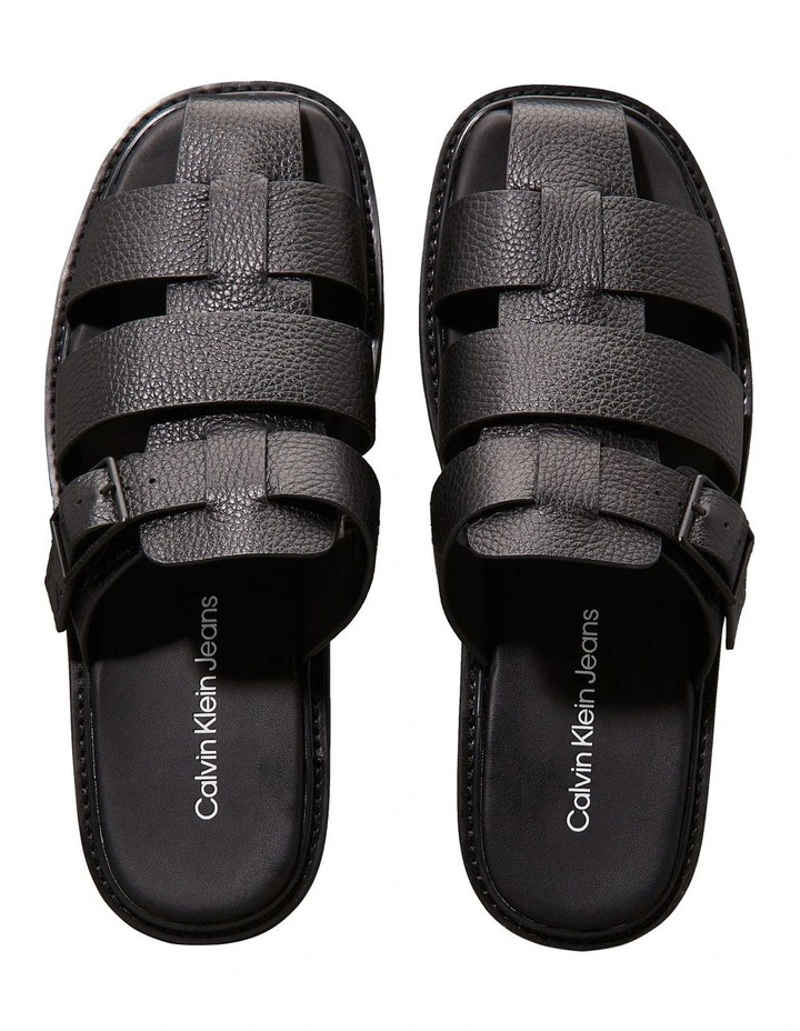 Fisherman Sandal in Triple Black image 2