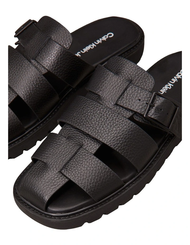 Fisherman Sandal in Triple Black image 5