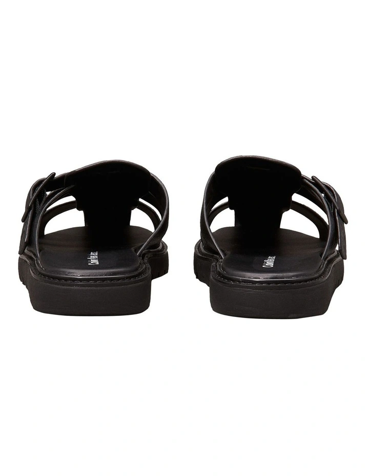 Fisherman Sandal in Triple Black image 6