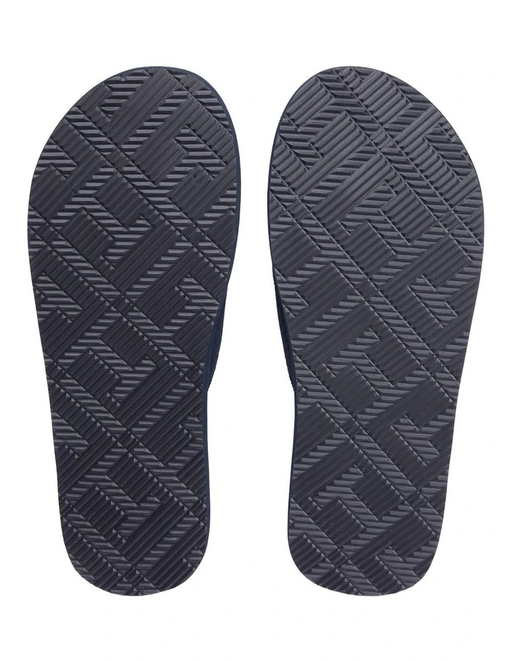 Jacquard Logo Flip-Flops in Navy image 7