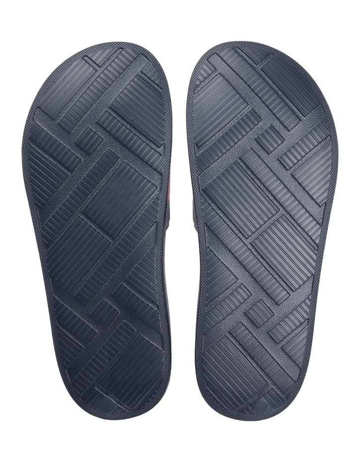 Flag Strap Pool Slides in Navy image 4