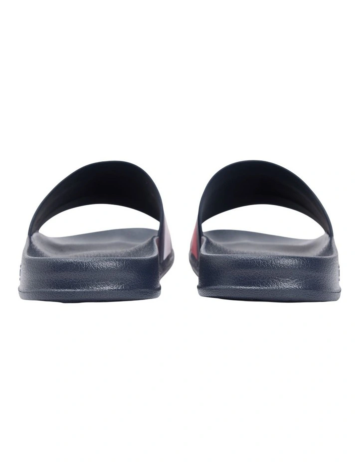 Flag Strap Pool Slides in Navy image 5