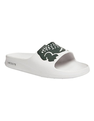 Lacoste Croco 2.0 White Slide | MYER