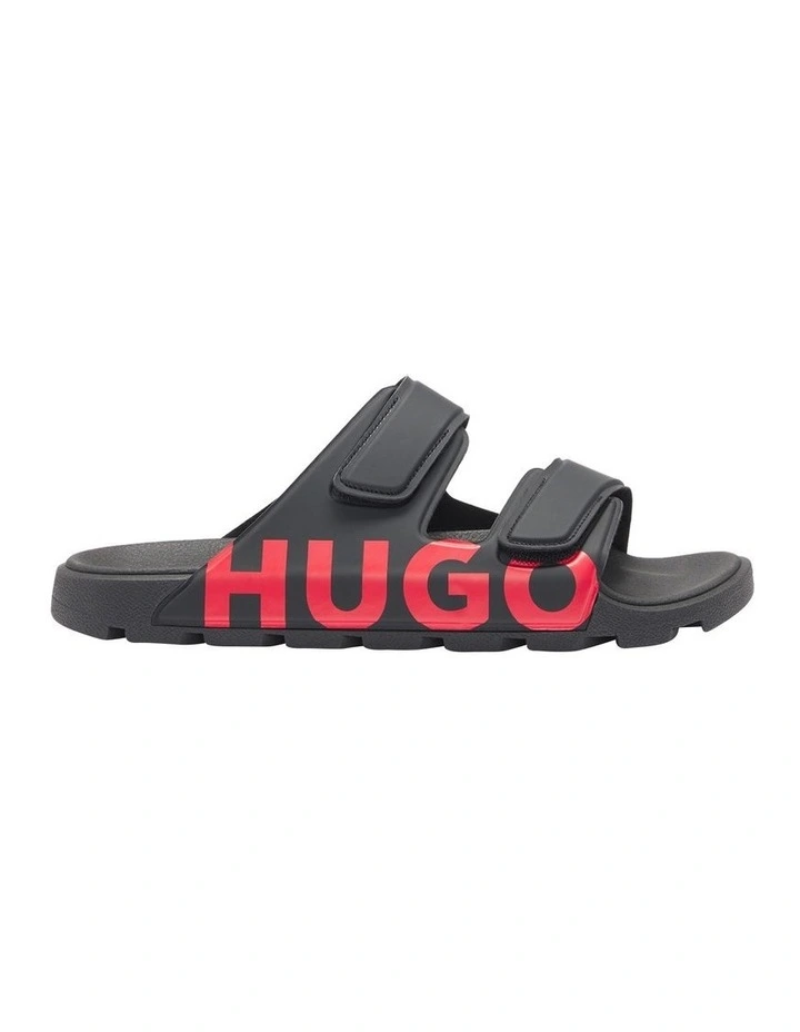 Evander Sandal Slides in Black image 1