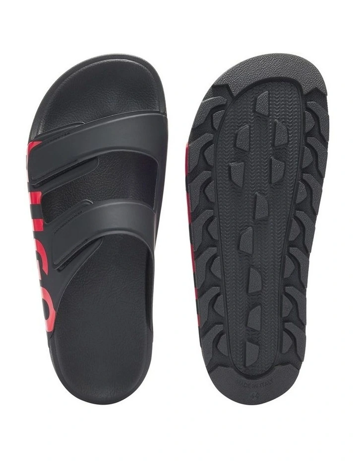Evander Sandal Slides in Black image 3