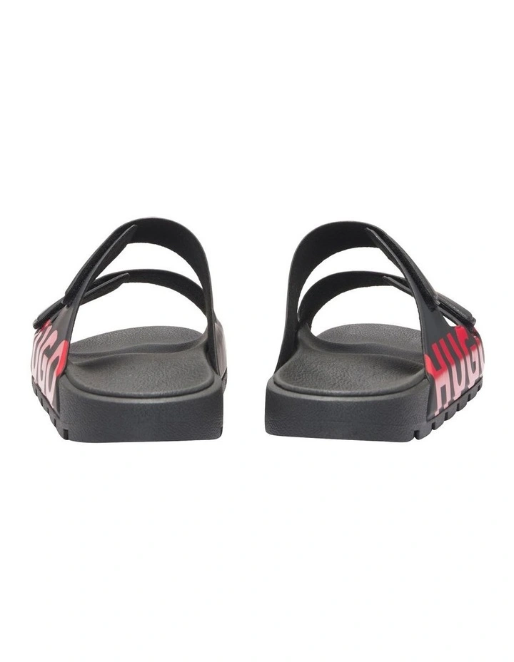 Evander Sandal Slides in Black image 4