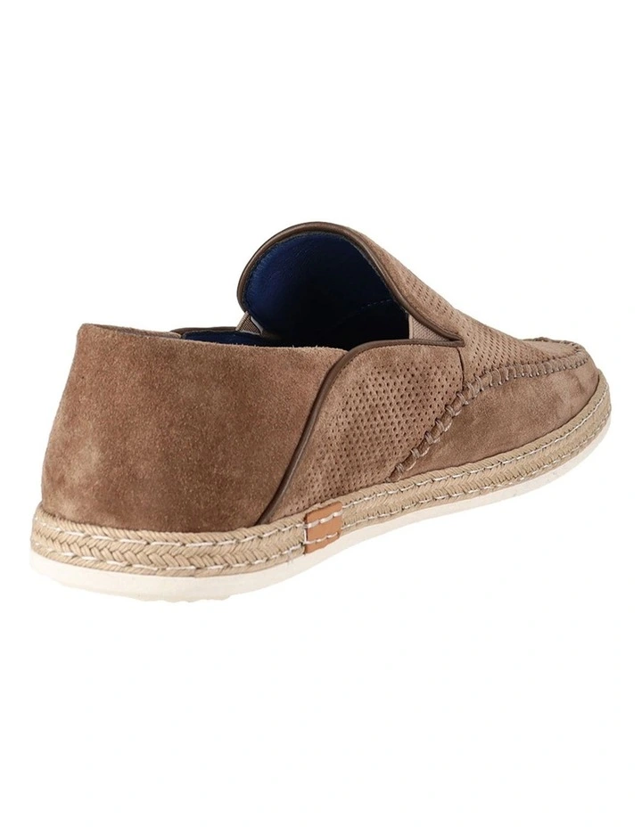 Catch Suede Slip On Loafer in Taupe image 2