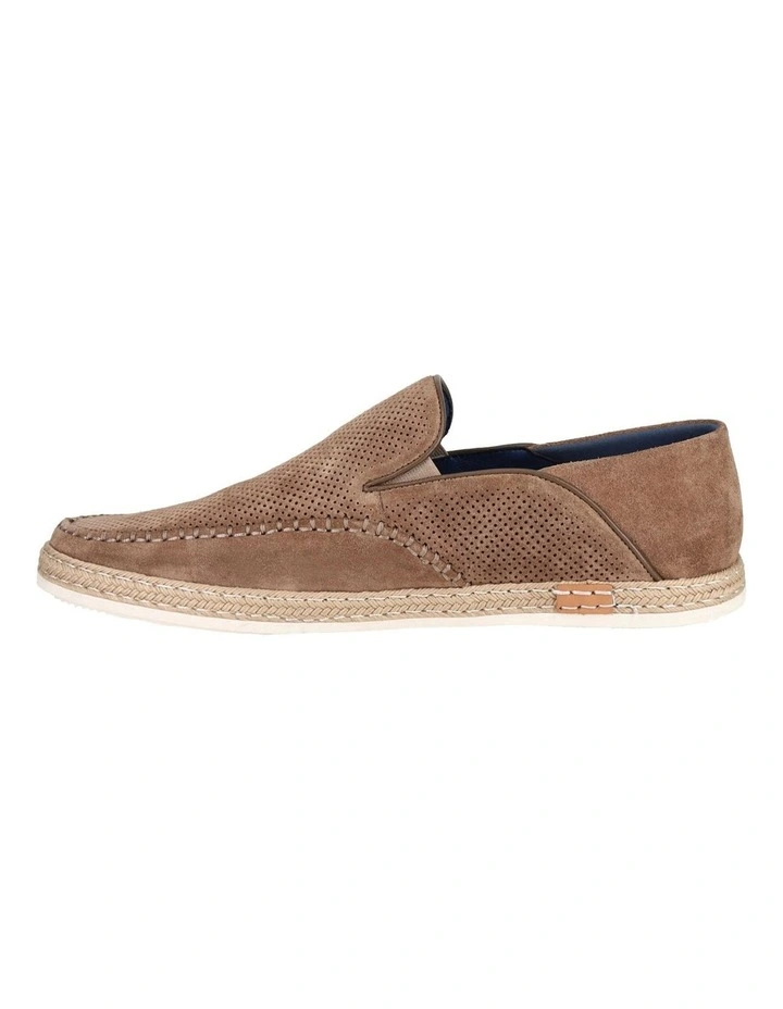 Catch Suede Slip On Loafer in Taupe image 3