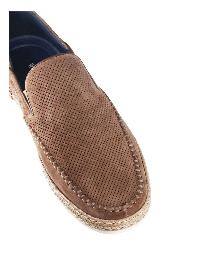 Catch Suede Slip On Loafer in Taupe image 4
