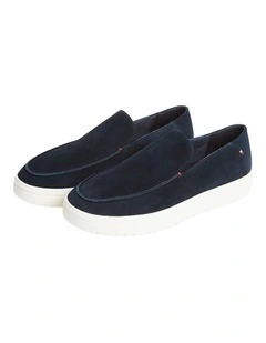 Lightweight Suede Loafers in Navy