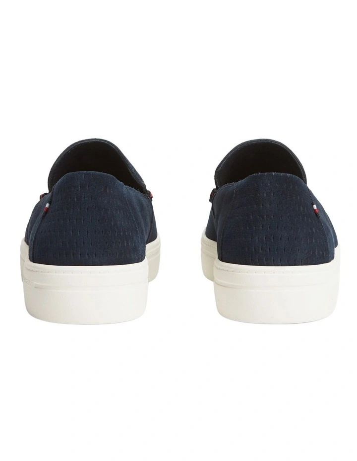Lightweight Suede Loafers in Navy image 3