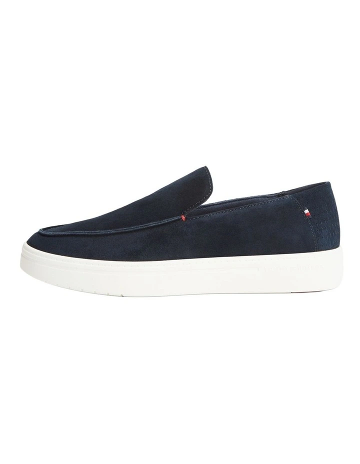 Lightweight Suede Loafers in Navy image 6