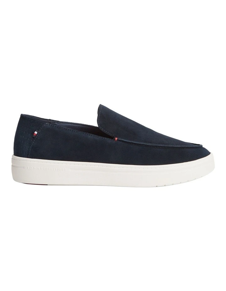Lightweight Suede Loafers in Navy image 7