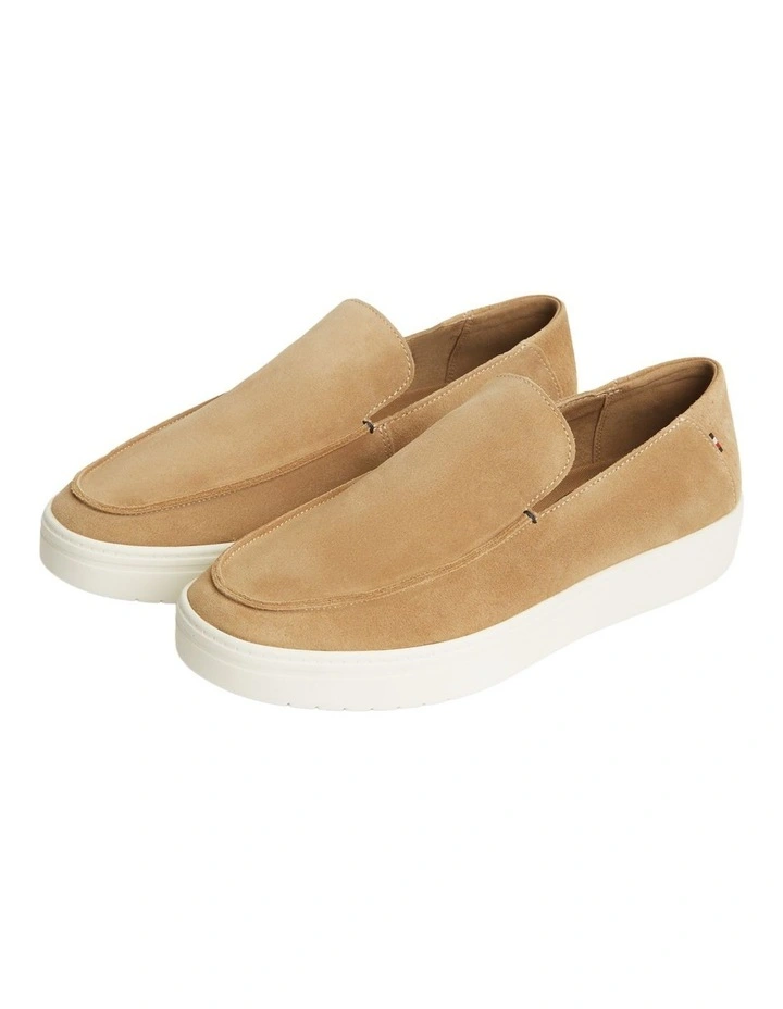 Lightweight Suede Loafers in Beige image 1